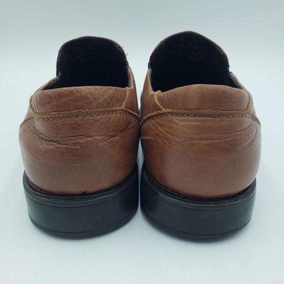 Johnston & Murphy Leather Slip On Loafers Mens Sz 12 Brown J&M Flex Square Toe main image 6